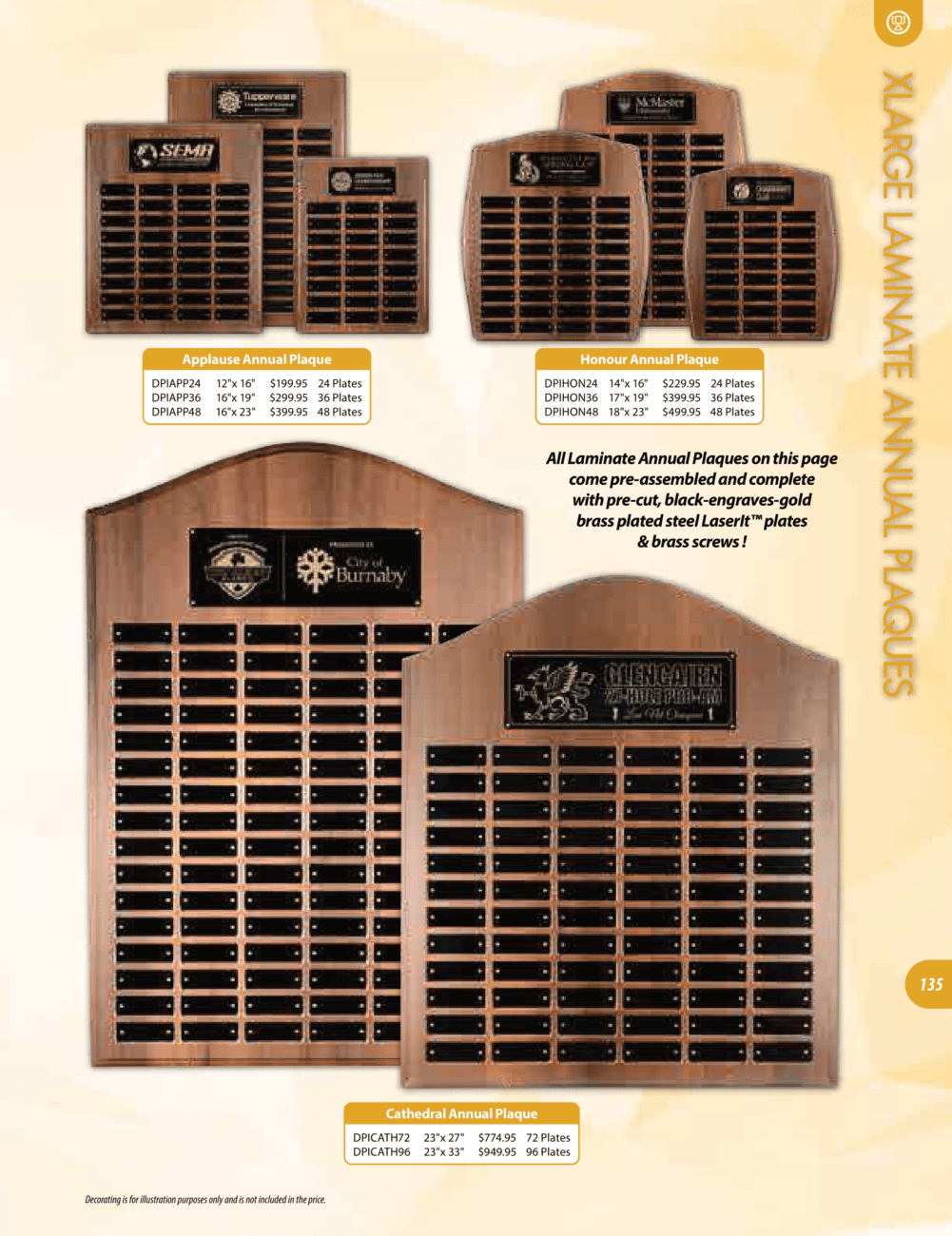 Plaques - Olympic Trophies